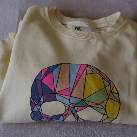 WE ARE THE OTHERS Slouch Sweatshirt in Lemon Skull - Size 3 - Picture 6 of 9